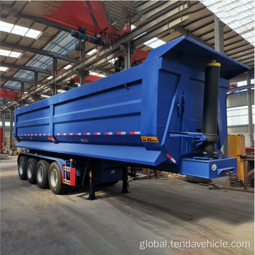 5 Axles Tipper Semi Trailer 4 Axles U Box 100T Tipper Semi Trailer Manufactory